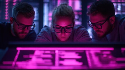 Diverse Team of Computer Engineers Collaborating