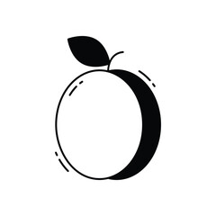 Plum vector icon