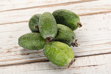 Ripe sweet huicy exotic feijoa