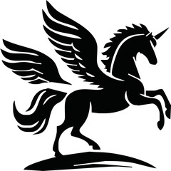 Pegasus mascot logo design Horse logo design, Logo design, Pegasus logo