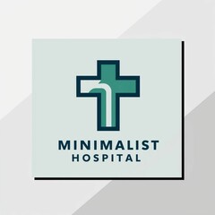 Obraz premium flat hospital logo isolated on white background,