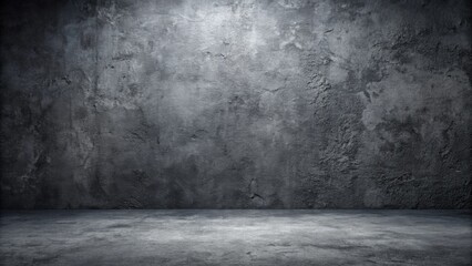 Abstract black wall texture with rough concrete floor, perfect for a grunge background , concrete, dark, rough, texture