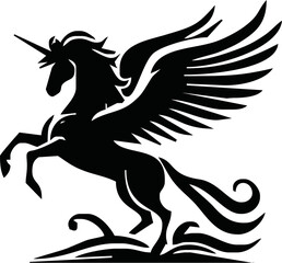 Pegasus mascot logo design Horse logo design, Logo design, Pegasus logo