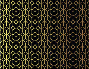 Knot star linear pattern design, linear leaf pattern background. 