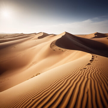 W&uuml;sten - M&auml;chtige Sandd&uuml;nen pr&auml;gen die W&uuml;stenlandschaft
