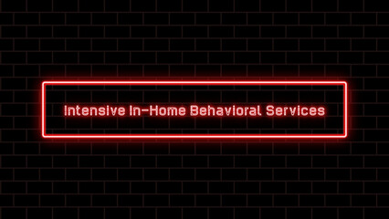 Intensive In-Home Behavioral Services のネオン文字イラスト