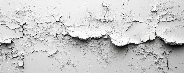 Fototapeta premium A high-resolution large image of a white background on a cement floor, featuring an old vintage grunge texture design.