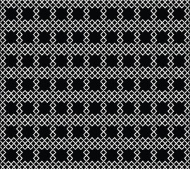 Knot linear square seamless pattern design. 