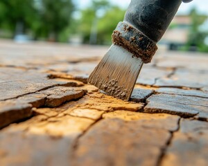 Fototapeta premium Mastering Concrete Patch Repair Achieving Refined and Smooth Finishes with Expert Maintenance Artistry Our meticulous approach ensures long-lasting results, transforming damaged concrete surfaces