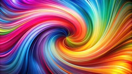 Abstract colorful swirls in motion creating vibrant background , bright, abstract, swirls, motion, rainbow, stripe, paper, brush