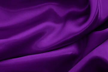 Purple fabric cloth texture for background and design art work, beautiful crumpled pattern of silk or linen.