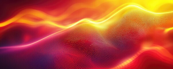 Obraz premium Abstract waves of vibrant color flowing in harmony.