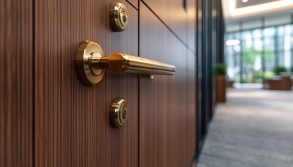 Obraz premium Sophisticated Door Panels with Advanced Security Seamless Finishes, Secure Panel Installation, Modern Design Concepts for Enhanced Home and Commercial Security Explore innovative solutions for secure