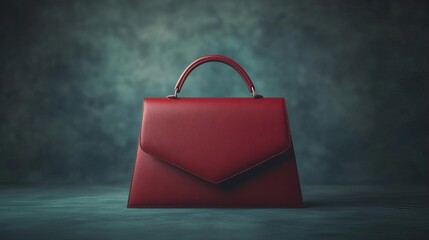 Elegant Red Leather Handbag Stylish Women s Purse Luxury Accessory