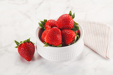 Sweet srawberry in the bowl