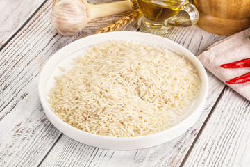 Indian cuisine - raw basmati rice