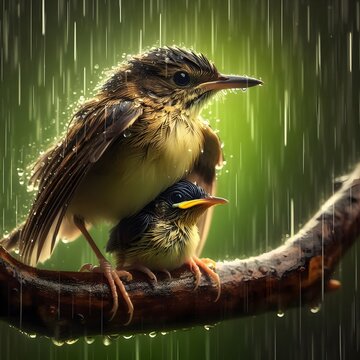 birds in monsoon season