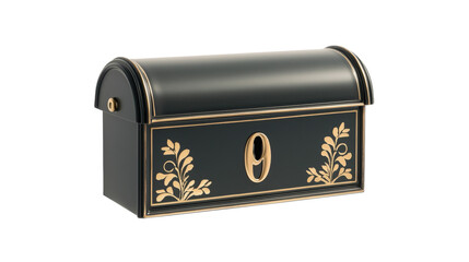 Modern transparent mailbox for sending letters and messages postal inbox design