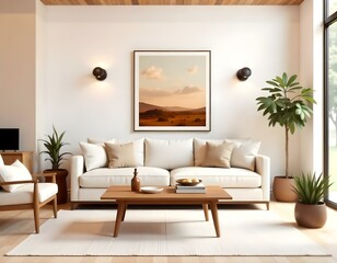High quality modern living room interior design.