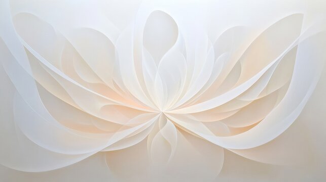 Infinite abstract space with harmonious symmetry, blending ethereal patterns and cosmic elements to create a stunning design full of balance, depth, and infinite potential