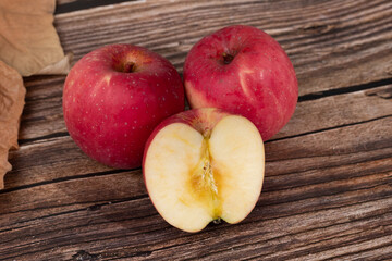 Fresh red Fuji apple