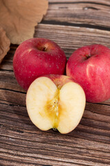 Fresh red Fuji apple