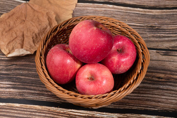 Fresh red Fuji apple