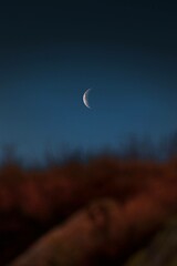 Moon in the night, good for background or wallpaper