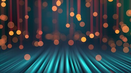 Fiber optic ensures strong support. Abstract colorful bokeh background