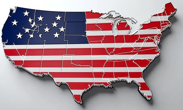 usa flag and maps country