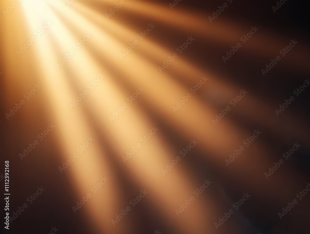 Leinwandbilder sunbeams stretch across the horizon in a warm sepia hue, evoking a sense of nostalgia and tranquilit