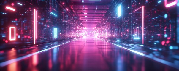 Abstract Futuristic Background, Generative AI