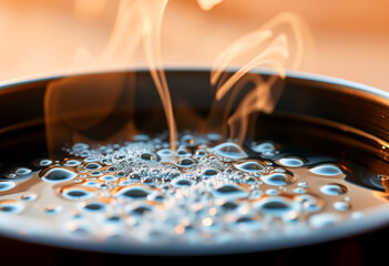 Boiling Water Bubbles