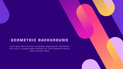 Vector geometric background. Creative purple background. Simple purple background with shapes design
