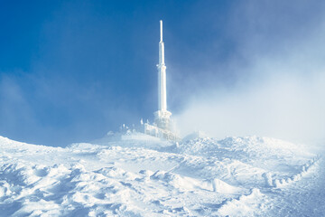 Puy de dome en hiver