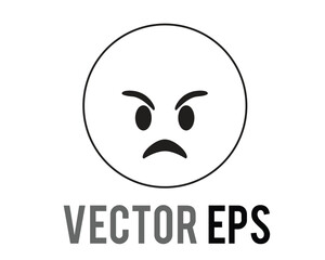 Angry red angry with black bar face icon