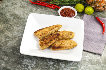 Indian chiken kebab minced meat