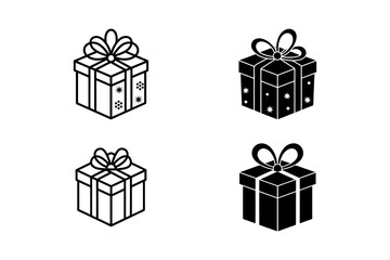 set of christmas icons