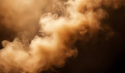 Abstract brown smoke background texture. AI generated.