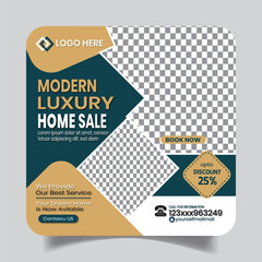 Elegant Apartment Sale Social Media Post Design Banner