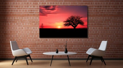 captivating brick wall silhouette