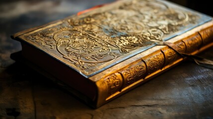 craftsmanship old leather book designs