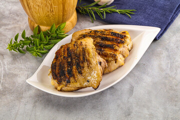 Two Tasty grilled chicken thighs