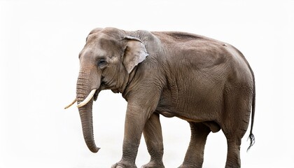 Fototapeta premium Elephant on isolated white background