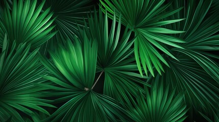 fan palm tree seamless