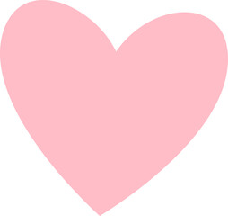 Isolated heart shape flat icon.
Valentine's Day love element.