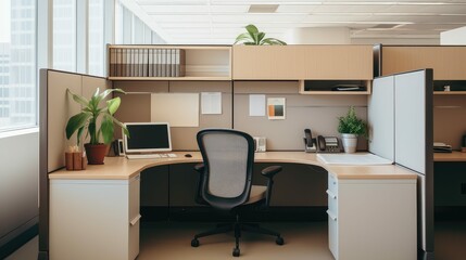 clean cubicles office