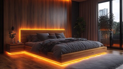Scandinavian Bedroom Styled with Walnut Furnishings
