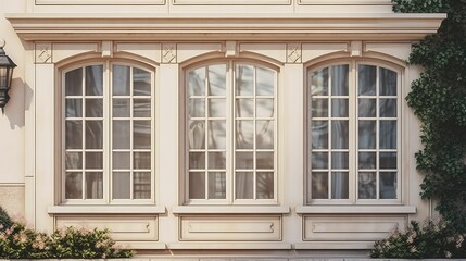 Obraz premium traditional tinted house window