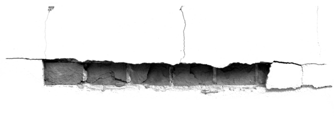 Hole brick wall isolated transparent background png macro